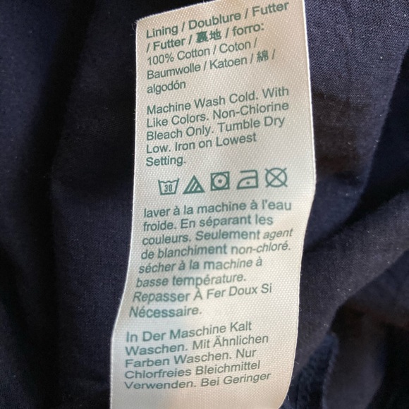 J. Crew Navy Puff Sleeve Wrap Dress - Picture 8 of 9